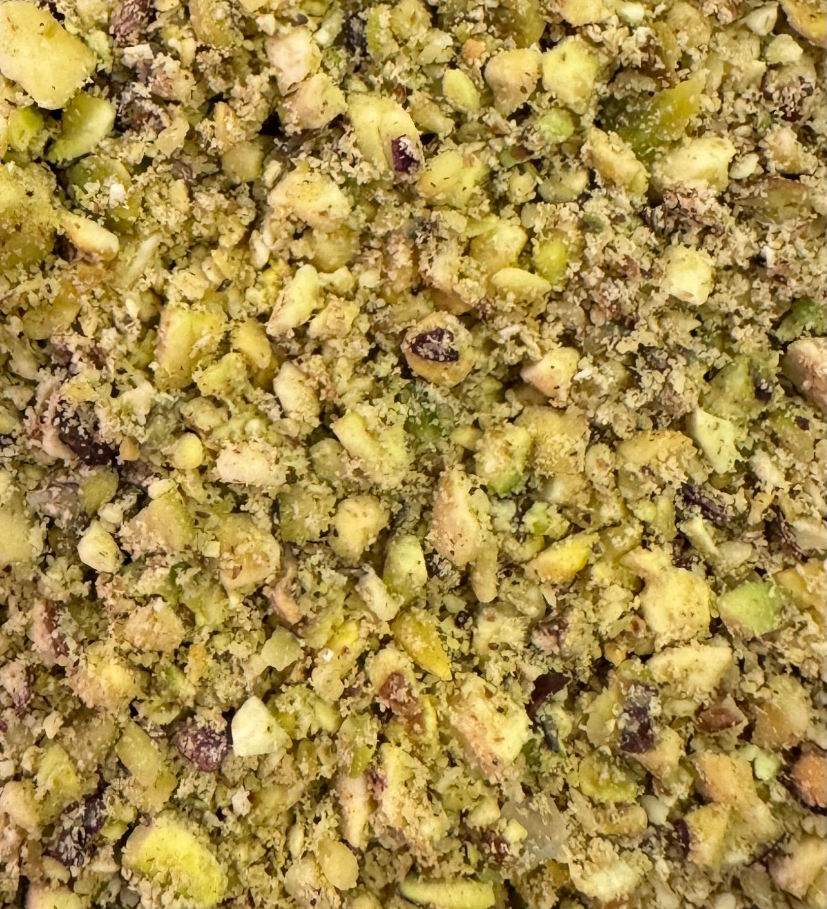 Pistachenoten gemalen