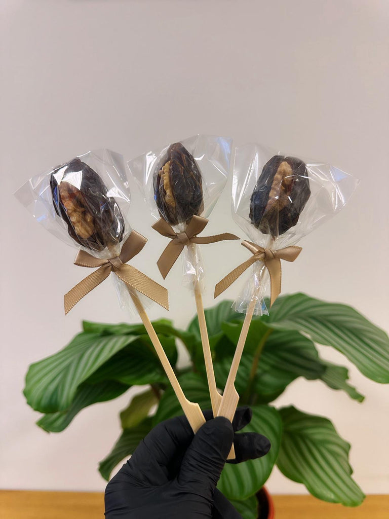 Date pops with walnuts