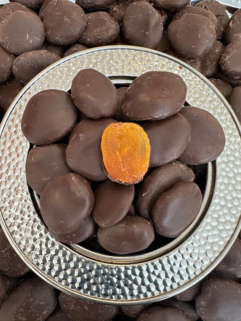 Abricots au chocolat noir
