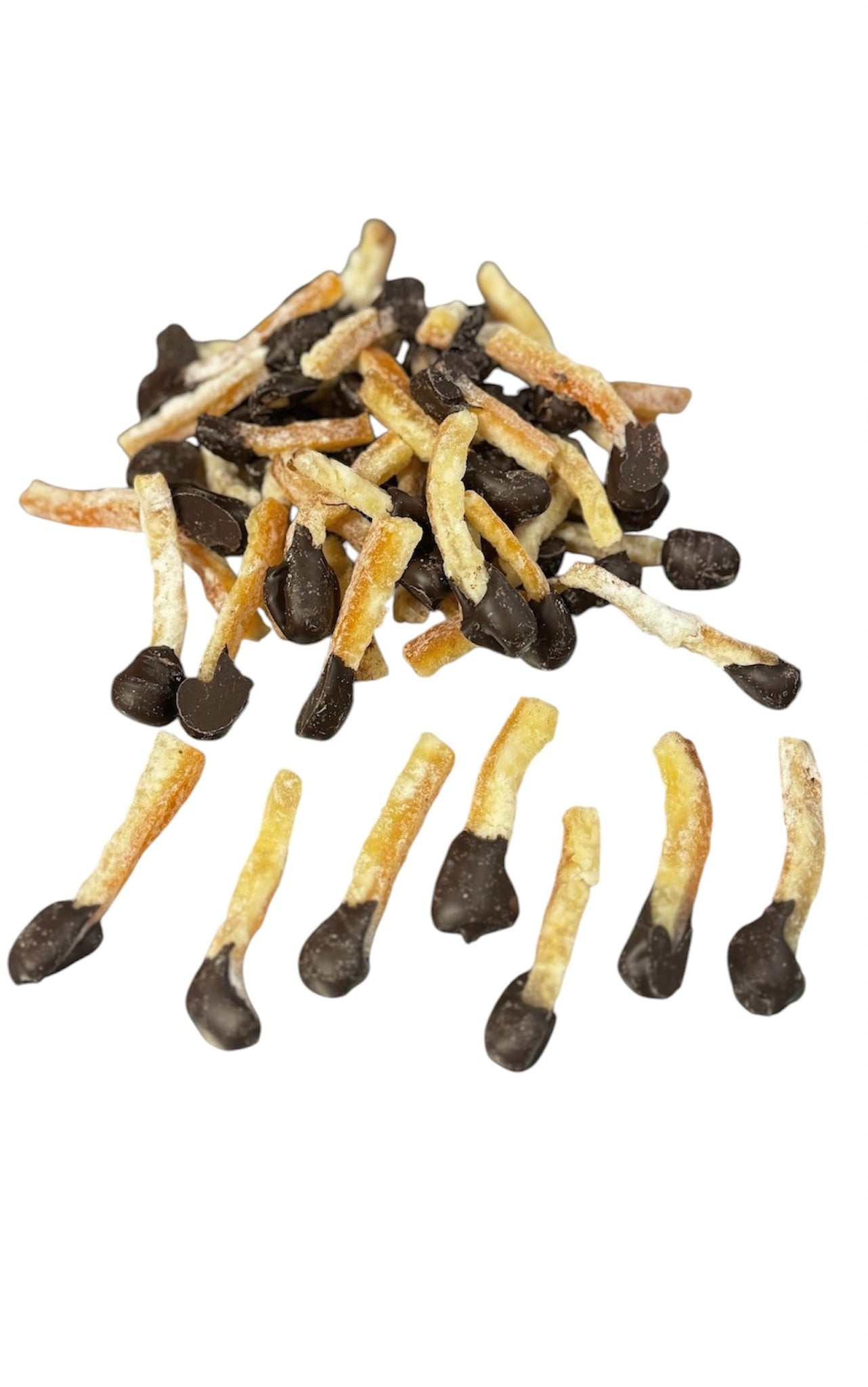 Gedroogde sinaasappel met pure chocolade