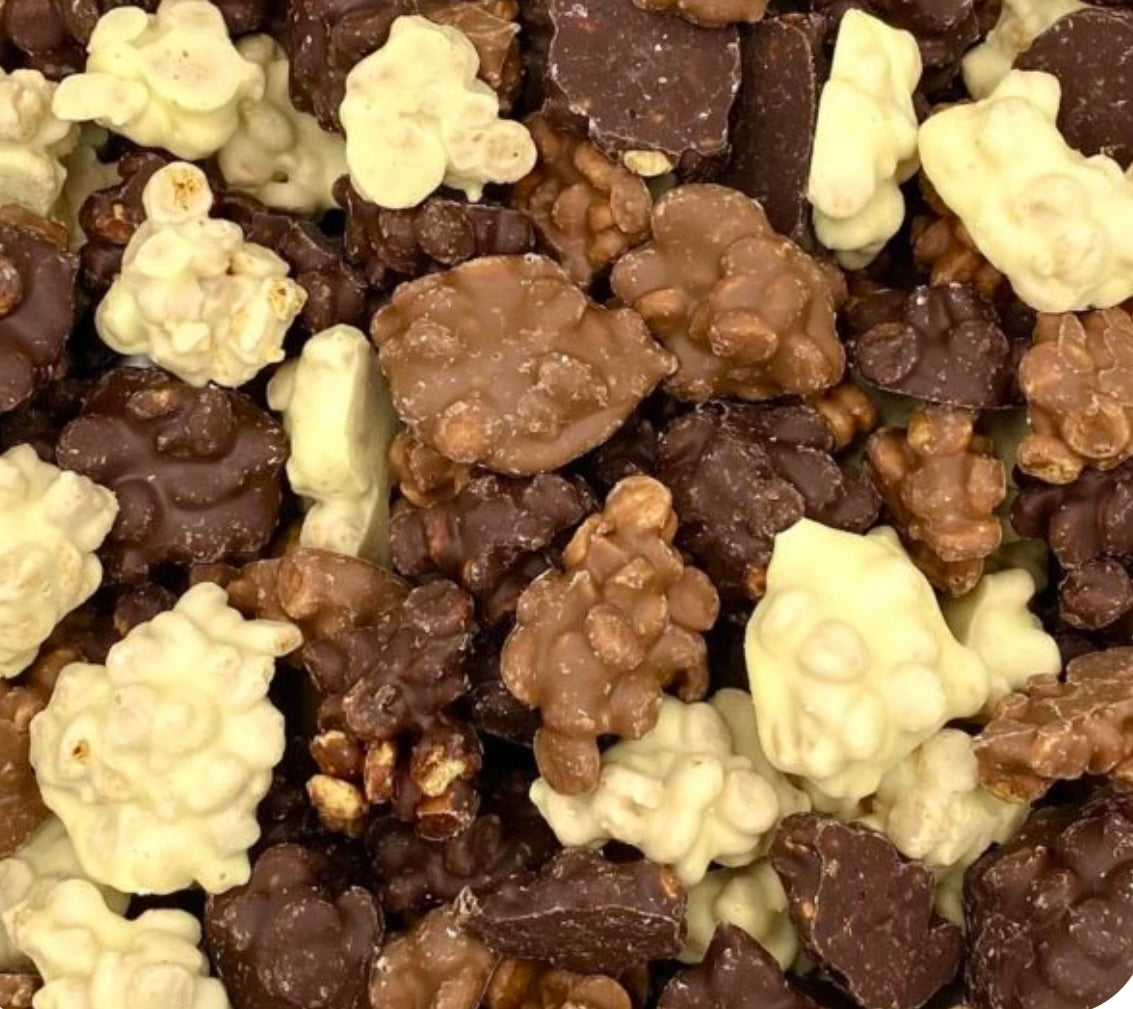 Chocolade pindarotjes gemengd