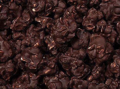Erdnussbutter aus dunkler Schokolade